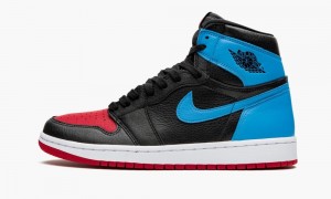 Nike Air Jordan 1 High OG 'UNC to Chicago' Skor Dam Svarta Mörkblå Röda | 296-LAFRPV