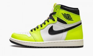 Nike Air Jordan 1 High OG 'Visionaire' Skor Herr Svarta Vita Gula | 098-FNBGLS