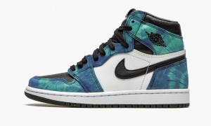 Nike Air Jordan 1 High 'Tie-Dye' Skor Dam Vita Svarta Gröna | 382-LWOYPD