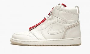 Nike Air Jordan 1 High Zip AWOK 'Vogue Sail' Skor Dam Röda Vita | 389-FCLAUX