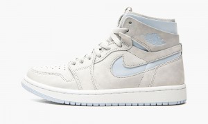 Nike Air Jordan 1 High Zoom CM 'Grey Fog' Skor Dam Grå Blå Vita | 410-KBRZED