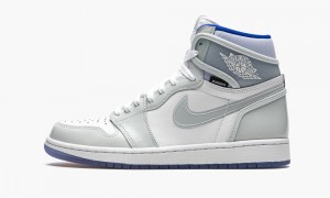 Nike Air Jordan 1 High Zoom 'Racer Blue' Skor Herr Vita Blå | 401-NSDOPI