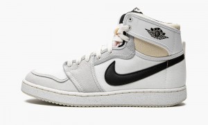 Nike Air Jordan 1 KO 'Greyscale' Skor Herr Vita Ljusgrå Svarta | 463-TKQSCX