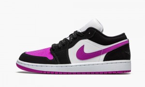 Nike Air Jordan 1 Low 'Black/ Cactus Flower' Skor Dam Svarta Blommiga Vita | 498-VOZPXC