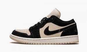 Nike Air Jordan 1 Low 'Black Guava Ice' Skor Dam Svarta | 703-SYPLMG