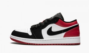 Nike Air Jordan 1 Low 'Black Tå' Skor Herr Vita Svarta | 935-FCVXHA