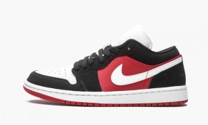 Nike Air Jordan 1 Low 'Black / White / Gym Red' Skor Dam Svarta Vita Röda | 648-EMRTWC