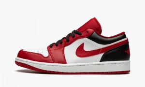 Nike Air Jordan 1 Low 'Bulls' Skor Herr Svarta Vita Röda | 259-EIUHOQ