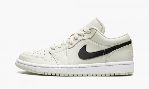 Nike Air Jordan 1 Low 'Coconut Milk' Skor Dam Svarta Vita | 819-HCUIMW