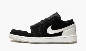 Nike Air Jordan 1 Low 'Diamond' Skor Herr Vita Svarta | 513-ITOKLM