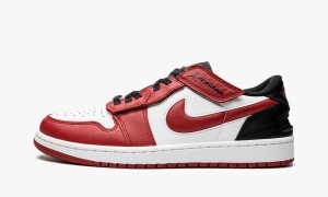 Nike Air Jordan 1 Low FlyEase Skor Herr Vita Svarta Röda | 297-SKPVLC