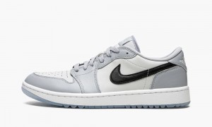 Nike Air Jordan 1 Low Golf 'Wolf Grey' Skor Herr Grå Svarta | 456-UEQMBH