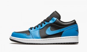 Nike Air Jordan 1 Low 'Laser Blue' Skor Herr Blå Svarta Vita | 762-HANOBK