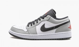 Nike Air Jordan 1 Low 'Light Smoke Grey' Skor Herr Grå Röda Vita | 780-APCKST