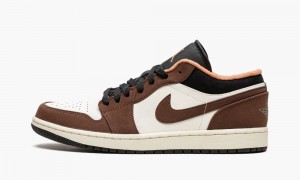 Nike Air Jordan 1 Low 'Mocha' Skor Herr Beige Vita Svarta | 674-PKFEGC