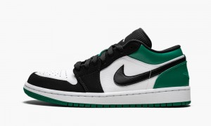 Nike Air Jordan 1 Low 'Mystic Green' Skor Herr Vita Svarta Gröna | 936-WOHIEV