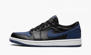 Nike Air Jordan 1 Low OG 'Mystic Navy' Skor Herr Svarta Marinblå Vita | 439-MHCWBE