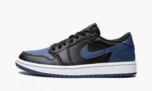 Nike Air Jordan 1 Low OG 'Mystic Navy' Skor Dam Svarta Marinblå Vita | 408-GBEFHN