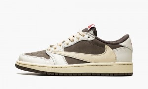 Nike Air Jordan 1 Low OG 'Travis Scott - Reverse Mocha' Skor Herr Röda Bruna | 983-RNZKUP