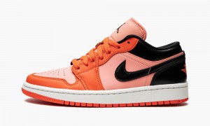 Nike Air Jordan 1 Low 'Orange Black' Skor Dam Orange Svarta | 463-HTGRSZ