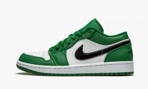 Nike Air Jordan 1 Low 'Pine Green' Skor Herr Mörkgröna Svarta Vita | 927-KGIZDP