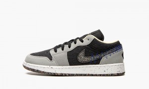 Nike Air Jordan 1 Low SE GS 'Crater' Skor Barn Ljusgrå Svarta | 491-OXGNDS