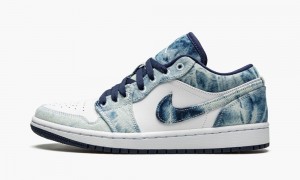 Nike Air Jordan 1 Low SE Skor Herr Vita Marinblå | 879-OYXDIU