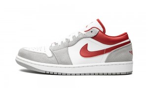 Nike Air Jordan 1 Low SE 'White / Grey / Red' Skor Herr Grå Röda Vita | 967-UAWHGI