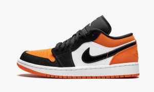 Nike Air Jordan 1 Low 'Shattered Backboard' Skor Herr Svarta Vita Orange | 187-JKFVQX