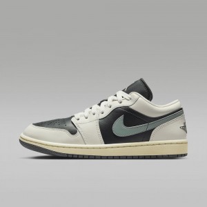 Nike Air Jordan 1 Low Skor Dam Mörkgrå Bruna | 958-YOERCQ