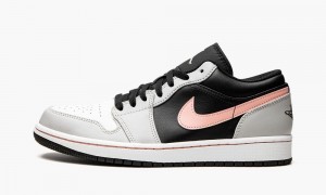 Nike Air Jordan 1 Low Skor Herr Svarta Korall Grå | 018-PWIKEF