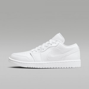 Nike Air Jordan 1 Low Skor Herr Vita | 032-TISFHM