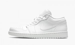 Nike Air Jordan 1 Low 'Triple White' Skor Herr Vita | 728-PIYVCB