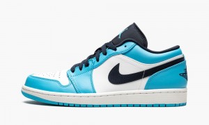 Nike Air Jordan 1 Low 'UNC' Skor Herr Vita Blå Obsidian | 791-BVQSTR