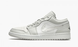 Nike Air Jordan 1 Low 'White Camo' Skor Herr Vita Grå | 138-KRXFPO