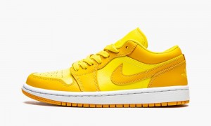 Nike Air Jordan 1 Low 'Yellow Strike' Skor Dam Gula Vita | 285-DONSVP