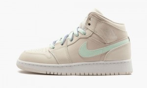 Nike Air Jordan 1 Mid GG 'Phantom' Skor Barn Lila | 321-OCVXYE