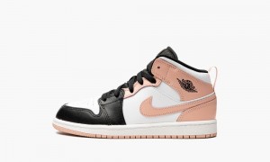 Nike Air Jordan 1 Mid PS 'Arctic Orange' Skor Barn Vita Orange Svarta | 918-KJDBLH