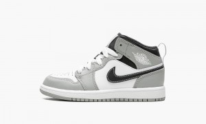 Nike Air Jordan 1 Mid PS 'Light Smoke Grey' Skor Barn Grå | 948-OKJBCD