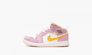 Nike Air Jordan 1 Mid SE 'Arctic Pink' Skor Barn Rosa | 670-NWJLXU