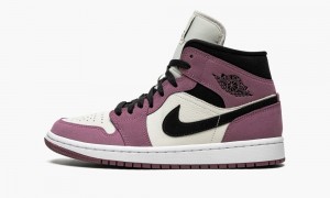 Nike Air Jordan 1 Mid SE 'Berry Pink' Skor Dam Lila Svarta | 256-VTYQFD