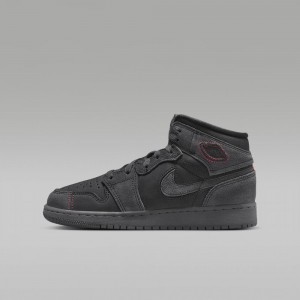 Nike Air Jordan 1 Mid SE Craft Skor Barn Mörkgrå | 068-QGHVND