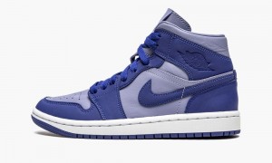 Nike Air Jordan 1 Mid SE 'Iron Purple' Skor Dam Lila Mörkkungsblått Blå | 316-UTVEXW