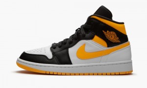 Nike Air Jordan 1 Mid SE 'Laser Orange/Black' Skor Dam Vita Orange Svarta | 684-KAURIO