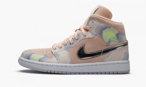 Nike Air Jordan 1 Mid SE 'P(Her)spective' Skor Dam Korall | 175-DHUGWY