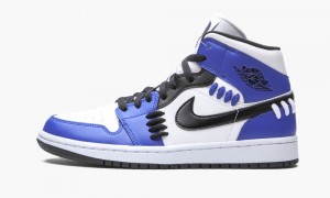 Nike Air Jordan 1 Mid 'Sisterhood - Game Royal' Skor Dam Kungsblått Svarta Vita | 870-BGWDYM