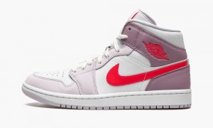 Nike Air Jordan 1 Mid 'Valentine’s Day 2022' Skor Dam Vita Rosa Röda | 627-TSYINA