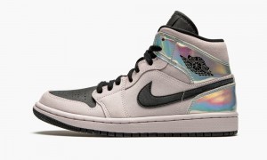 Nike Air Jordan 1 Mid W 'Iridescent' Skor Dam Rosa Svarta Olika Färger | 293-XOGPDY