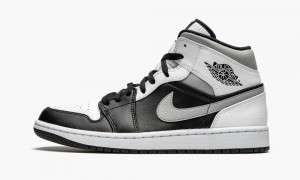 Nike Air Jordan 1 Mid 'White Shadow' Skor Herr Svarta Vita Grå | 674-IEZCDT