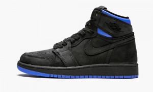 Nike Air Jordan 1 Ret Hi OG Q54 BG 'Quai 54' Skor Barn Svarta Blå | 657-WMJDER